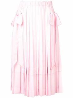Simone Rocha плиссированная юбка миди