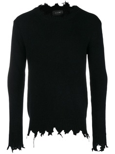 Overcome джемпер с эффектом потертости