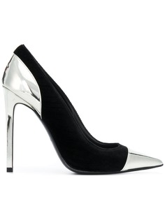 Balmain panelled pointed toe pumps