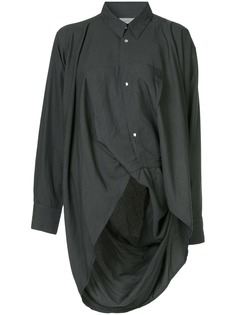 Yohji Yamamoto Pre-Owned рубашка асимметричного кроя с длинными рукавами