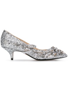 Nº21 glitter bow pumps