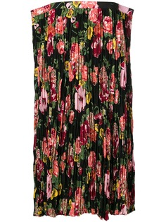 Junya Watanabe плиссированная юбка с цветочным принтом