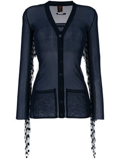 Jean Paul Gaultier Pre-Owned прозрачная блузка с бахромой