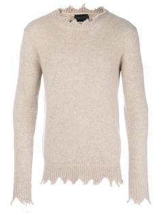 Overcome джемпер с эффектом потертости