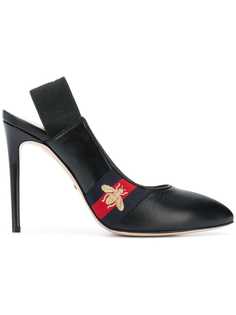 Gucci туфли-лодочки с отделкой Web