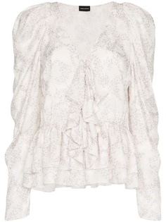 Magda Butrym блузка с V-образным вырезом Cefalu