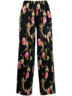 Richard Quinn floral print pleated trousers