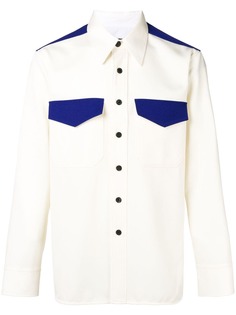 Calvin Klein 205W39nyc рубашка с контрастными деталями
