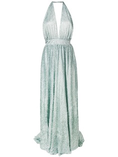 Ultràchic fil coupé halter gown