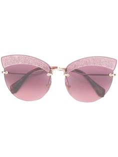 Miu Miu Eyewear Runaway show glitter sunglasses