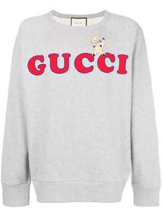 Gucci толстовка с принтом логотипа