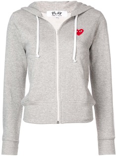 Comme Des Garçons Play толстовка с капюшоном на молнии