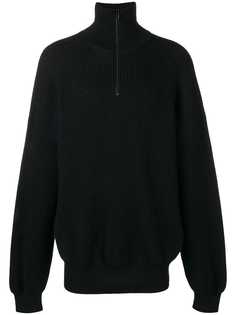 Balenciaga джемпер кроя оверсайз в рубчик