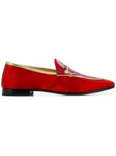 Fabi floral embroidered loafers