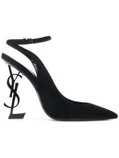 Saint Laurent туфли-лодочки Opyum с ремешком на пятке