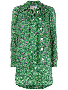 Walter Van Beirendonck Pre-Owned костюм с юбкой с принтом