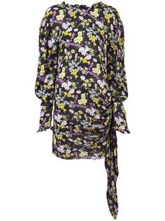 Magda Butrym платье мини с запахом и цветочным принтом