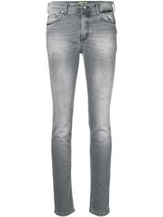 Versace Jeans Couture джинсы скинни с выцветшим эффектом