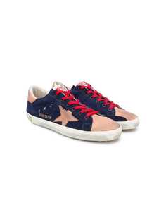 Golden Goose Kids two tone star sneakers