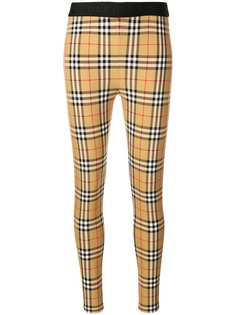 Burberry легинсы в клетку Vintage Check