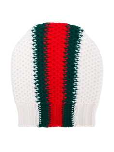 Gucci Kids вязаная шапка с полоской web