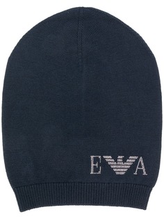 Emporio Armani logo beanie