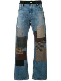 Junya Watanabe MAN прямые джинсы в стиле пэчворк