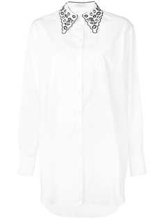 Vivetta рубашка с вышивкой на воротнике