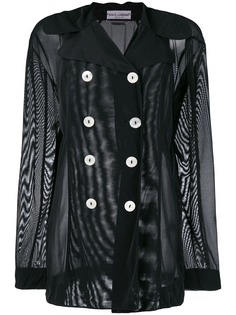 Dolce & Gabbana Pre-Owned прозрачная двубортная куртка