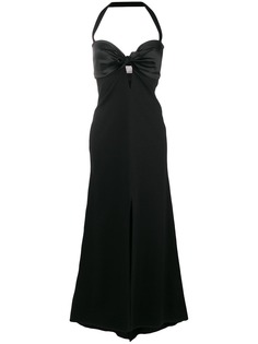 Romeo Gigli X Eggs long halterneck gown