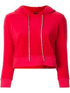 Juicy Couture велюровая толстовка с капюшоном и кристаллами Swarovski