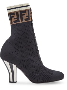Fendi ботильоны-носки с логотипом