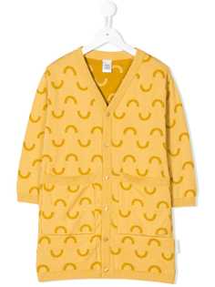 Tiny Cottons удлиненный кардиган с узором полукругов