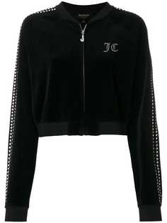 Juicy Couture велюровая укороченная куртка с кристаллами Swarovski