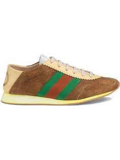 Gucci кроссовки с отделкой Web