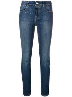 Stella McCartney джинсы скинни с заклепками в форме звезд