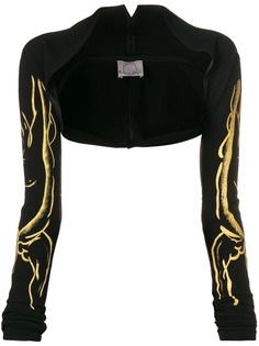 Romeo Gigli X Eggs bleached bolero jacket