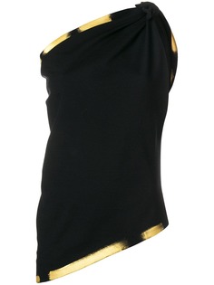 Romeo Gigli X Eggs one shoulder blouse
