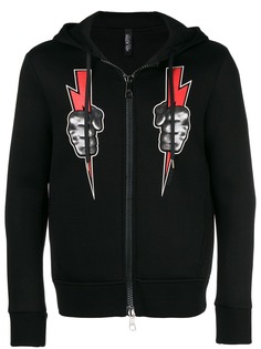 Neil Barrett толстовка Hank of Zeus на молнии с капюшоном