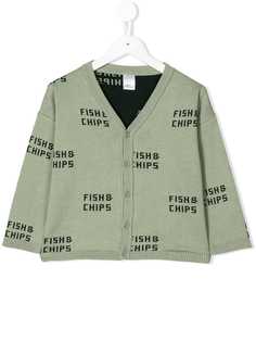 Tiny Cottons кардиган с узором Fish & Chips