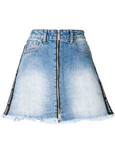 Marcelo Burlon County Of Milan укороченная джинсовая юбка