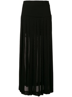 Moschino Pre-Owned плиссированная юбка миди