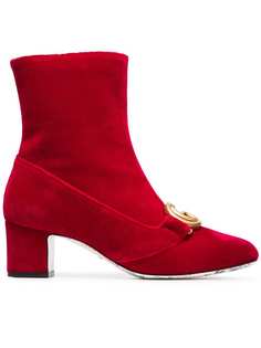 Gucci бархатные ботильоны Victoire 55