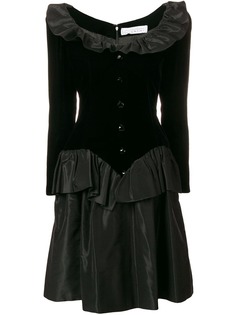 Givenchy Pre-Owned платье с длинным рукавом и с оборками