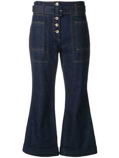 Carven укороченные джинсы с завышенной талией