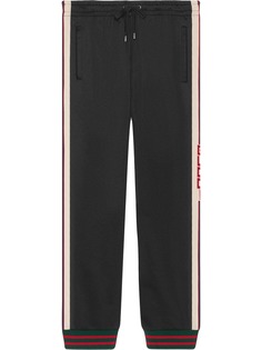 Gucci спортивные брюки из ткани джерси
