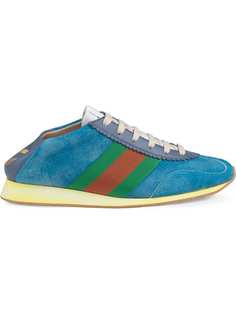 Gucci кроссовки с отделкой Web