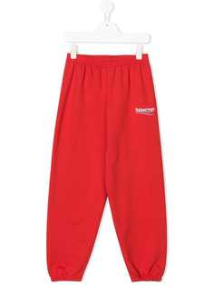 Balenciaga Kids спортивные брюки с логотипом