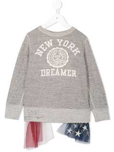 Denim Dungaree толстовка с панелями в сетку