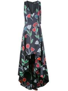 Alice+Olivia длинное платье Beckie 